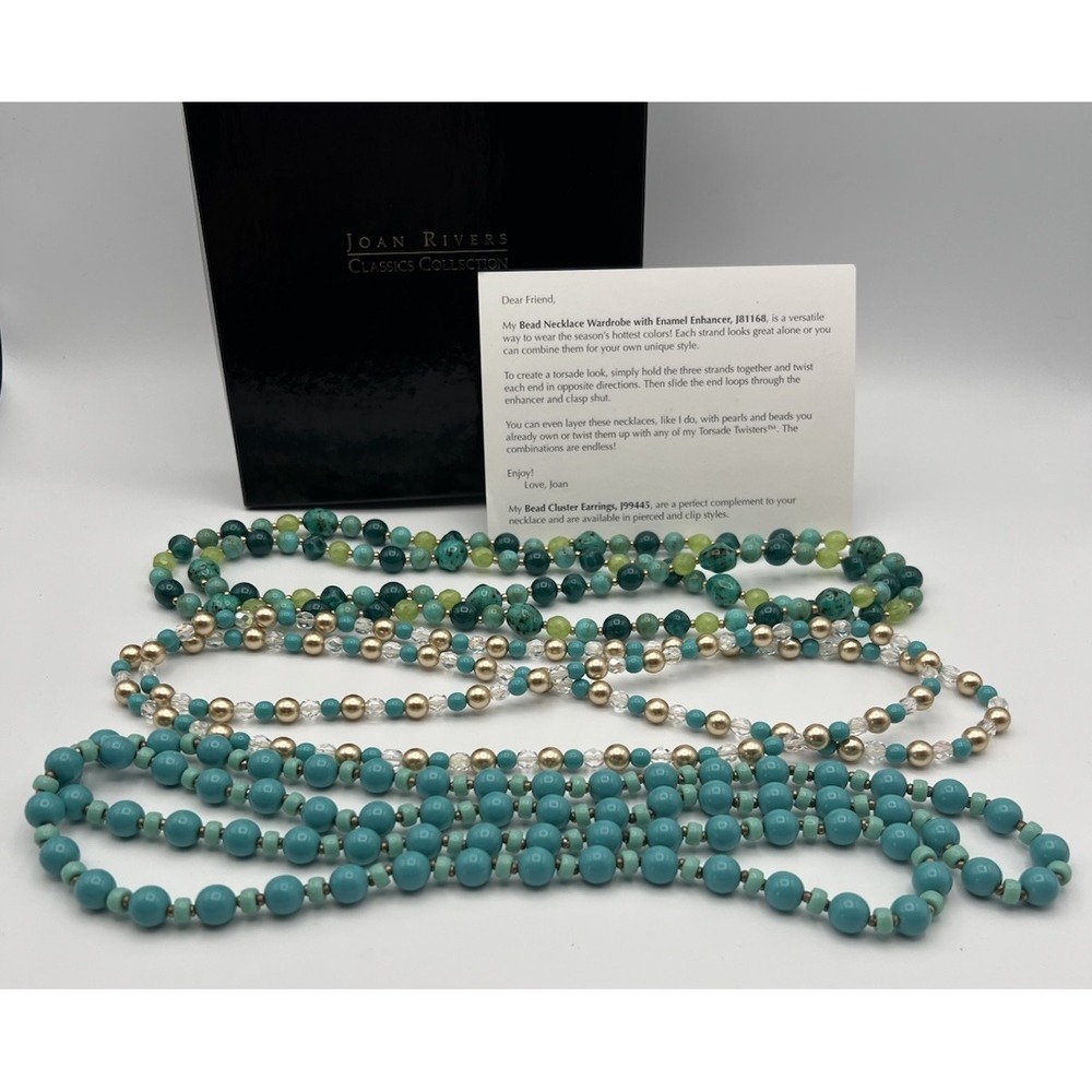 VTG JOAN RIVERS Bead Necklace J81168